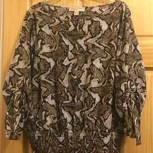 Michael Kors animal printed top, size L